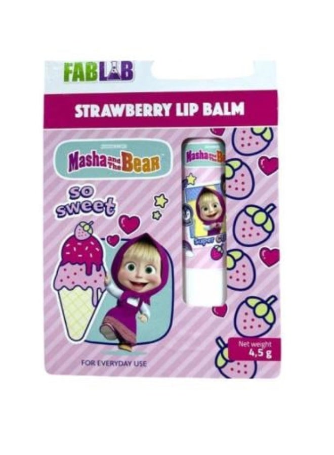 مرطب شفاه ماشا والدب بالفراولة 4.5 جرام